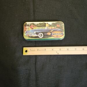 Fossil Collectible Watch Tin with Classic Car Design
